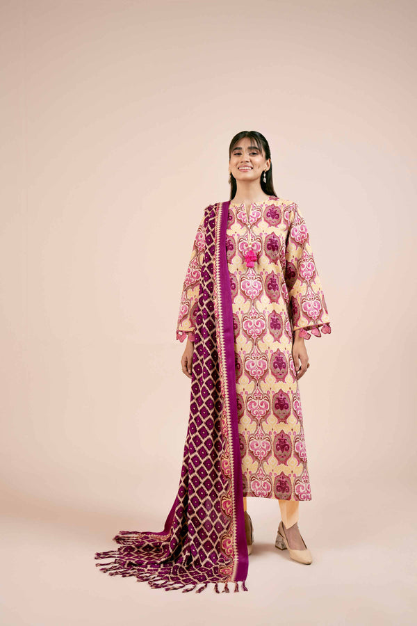 Nishat Linen Stitched 3 Piece Viscose 4188