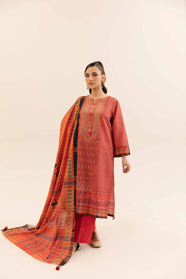 Nishat Linen Stitched 3 Piece Khaddar 4220