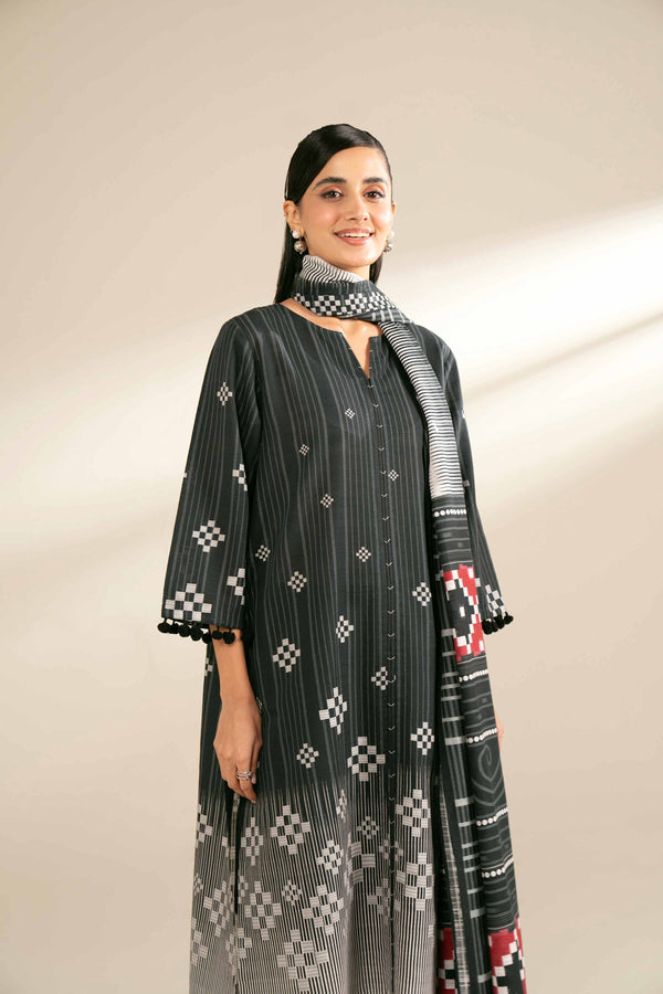 Nishat Linen Stitched 3 Piece Khaddar 4221