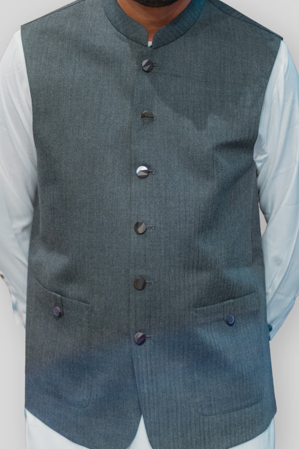 MALAYSIA-WAIST COAT (BWR-558) - Salai - Bonanza Satrangi 