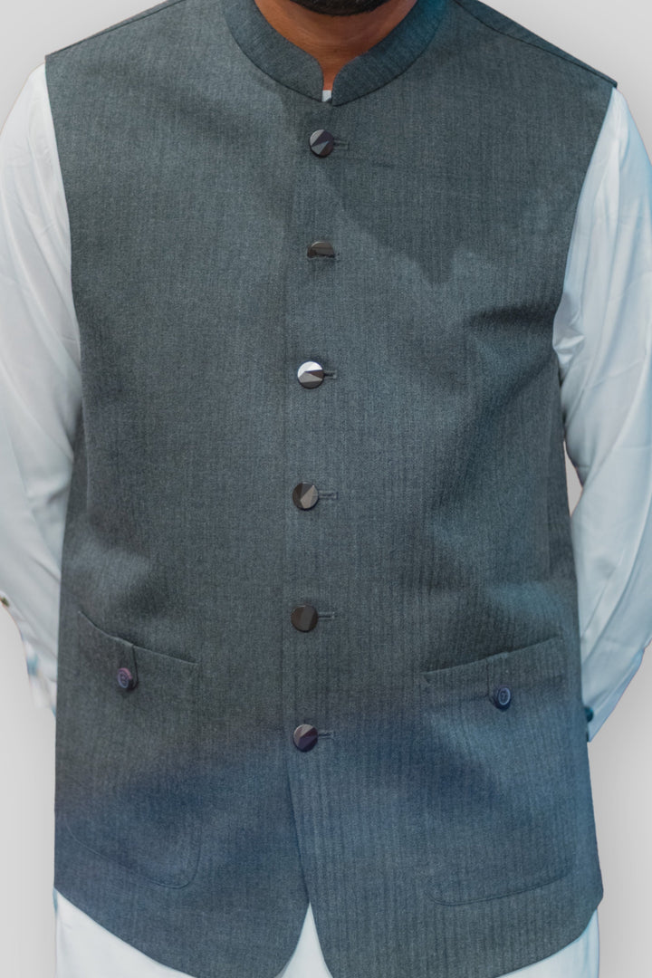 MALAYSIA-WAIST COAT (BWR-558) - Salai - Bonanza Satrangi 