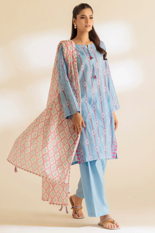 Bonanza Satrangi Stitched 3 Piece 6S24B3P228 RX24 - Salai - Bonanza Satrangi 