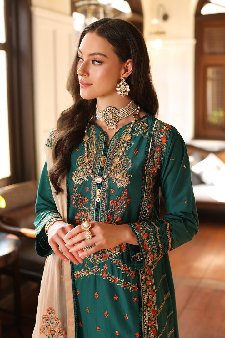 Gul Ahmed Stitched Festive 2024 3 Piece PM-42009 - Salai - Salai 