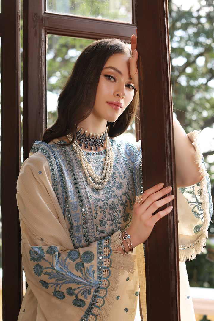 Gul Ahmed Stitched Festive 2024 3 Piece PM-42030 - Salai - Salai 