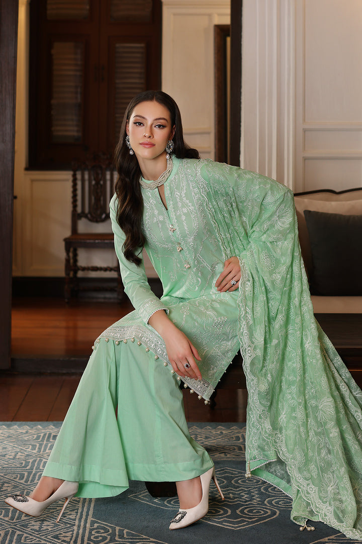 Gul Ahmed Stitched Festive 2024 3 Piece PM-42022 - Salai - Salai 