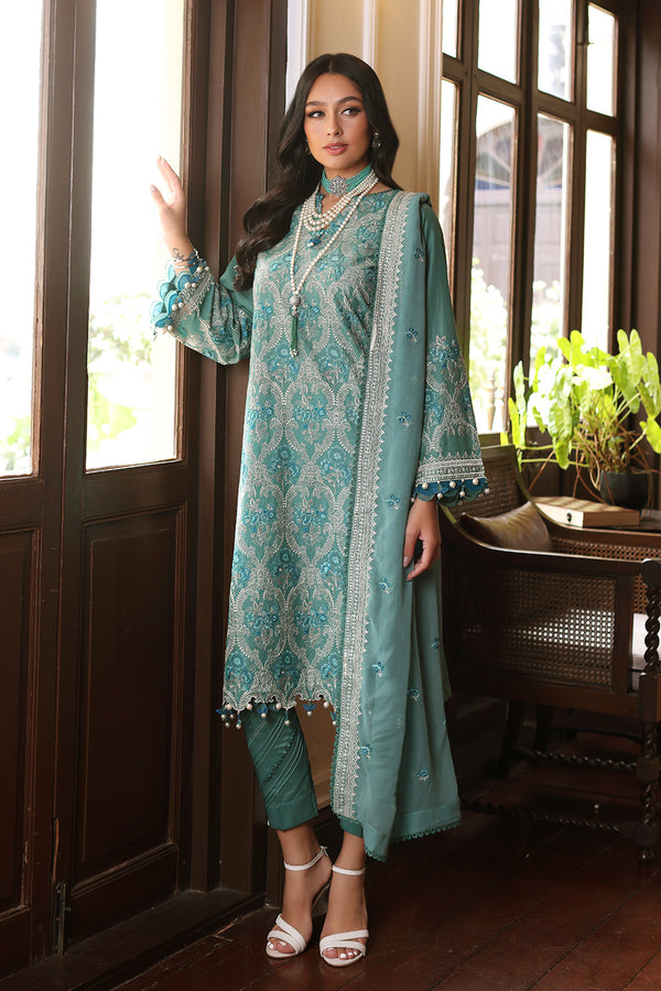 Gul Ahmed Stitched Festive 2024 3 Piece PM-42036 - Salai - Salai 