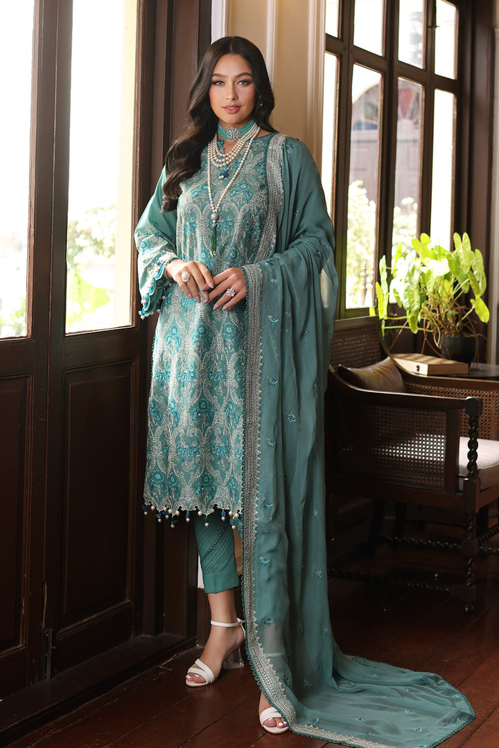 Gul Ahmed Stitched Festive 2024 3 Piece PM-42036 - Salai - Salai 