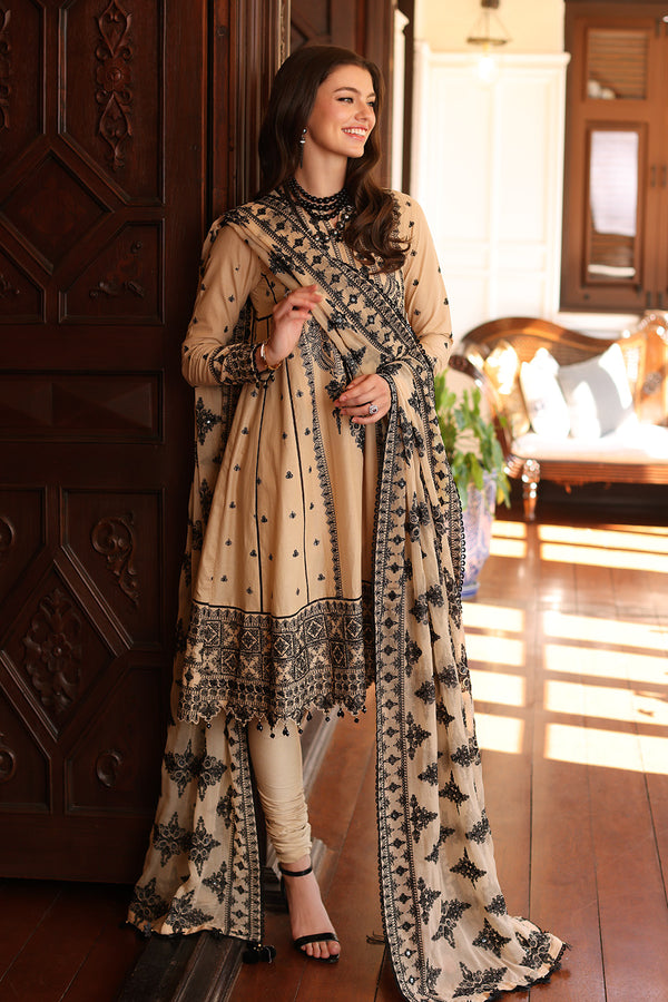 Gul Ahmed Stitched Festive 2024 3 Piece PM-42010 - Salai - Salai 