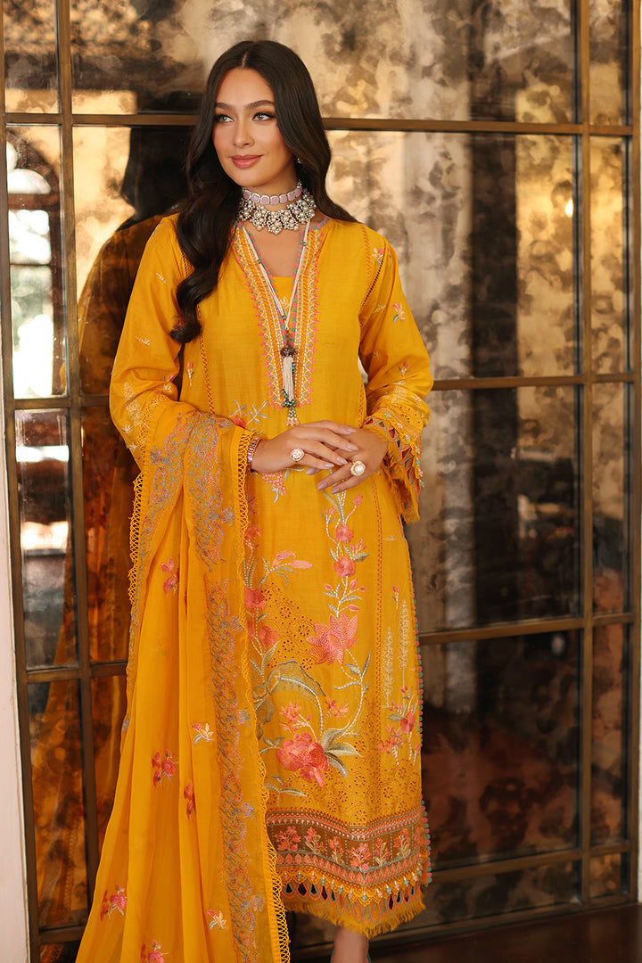 Gul Ahmed Stitched Festive 2024 3 Piece PM-42035 - Salai - Salai 