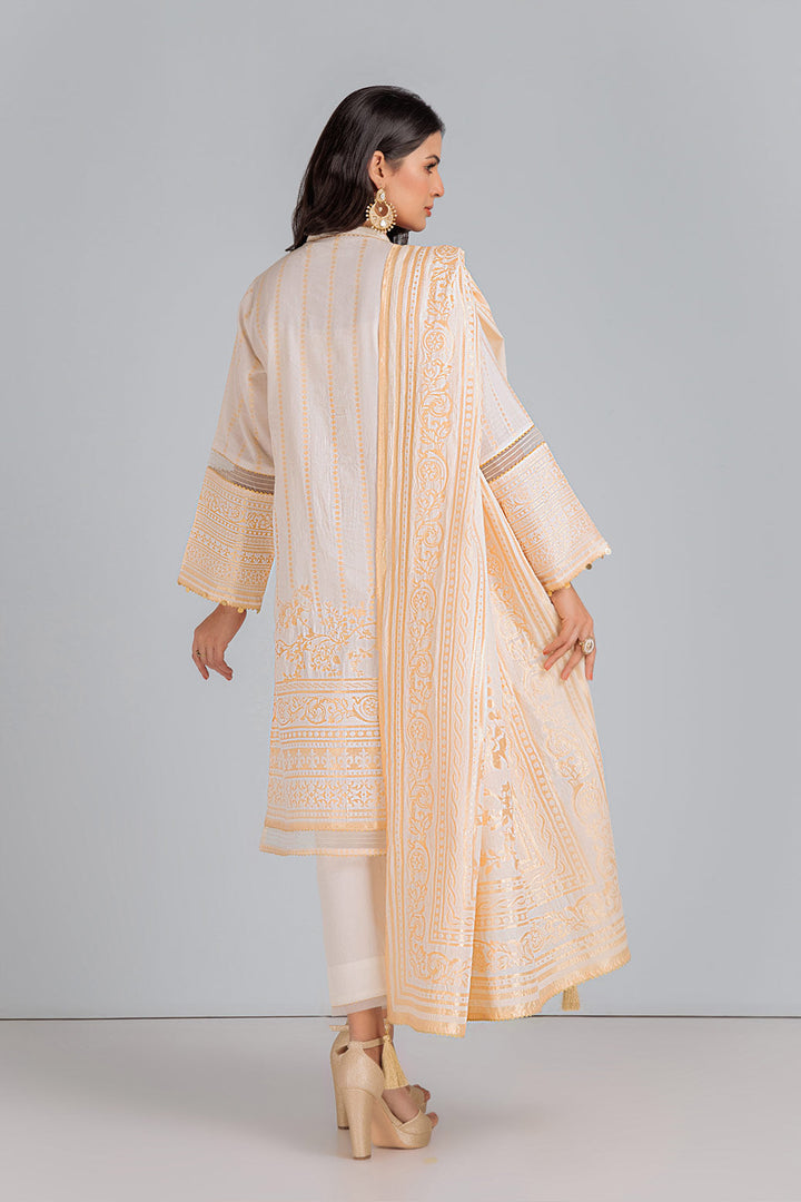 Bonanza Satrangi Stitched 3 Piece JAS233P30 US24 - Salai - Bonanza Satrangi 