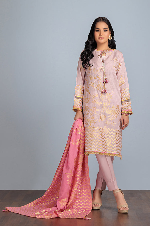 Bonanza Satrangi Stitched 3 Piece PWJ2233P11 US24 - Salai - Bonanza Satrangi 