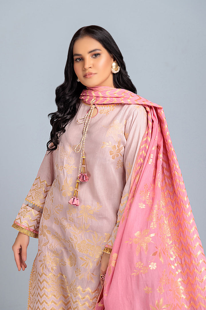 Bonanza Satrangi Stitched 3 Piece PWJ2233P11 US24 - Salai - Bonanza Satrangi 