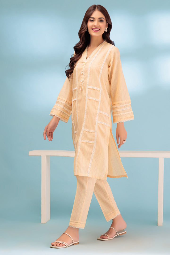 Bonanza Satrangi Stitched Ladies 2 Piece BSAS232P06-WZ23 - Salai - Bonanza Satrangi 