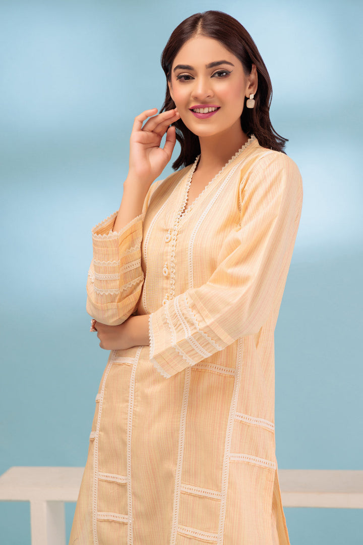 Bonanza Satrangi Stitched Ladies 2 Piece BSAS232P06-WZ23 - Salai - Bonanza Satrangi 