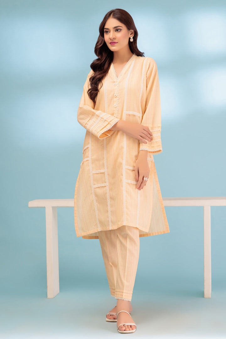 Bonanza Satrangi Stitched Ladies 2 Piece BSAS232P06-WZ23 - Salai - Bonanza Satrangi 