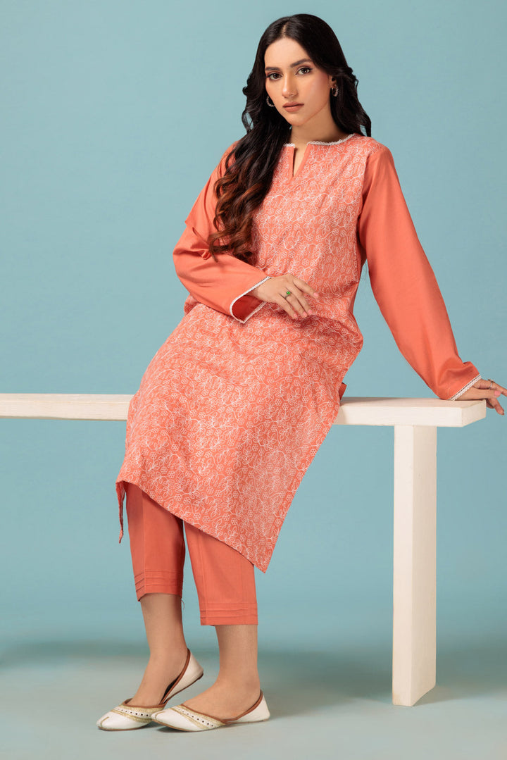 Bonanza Satrangi Stitched Ladies 2 Piece BSAS232P19-WZ23 - Salai - Bonanza Satrangi 