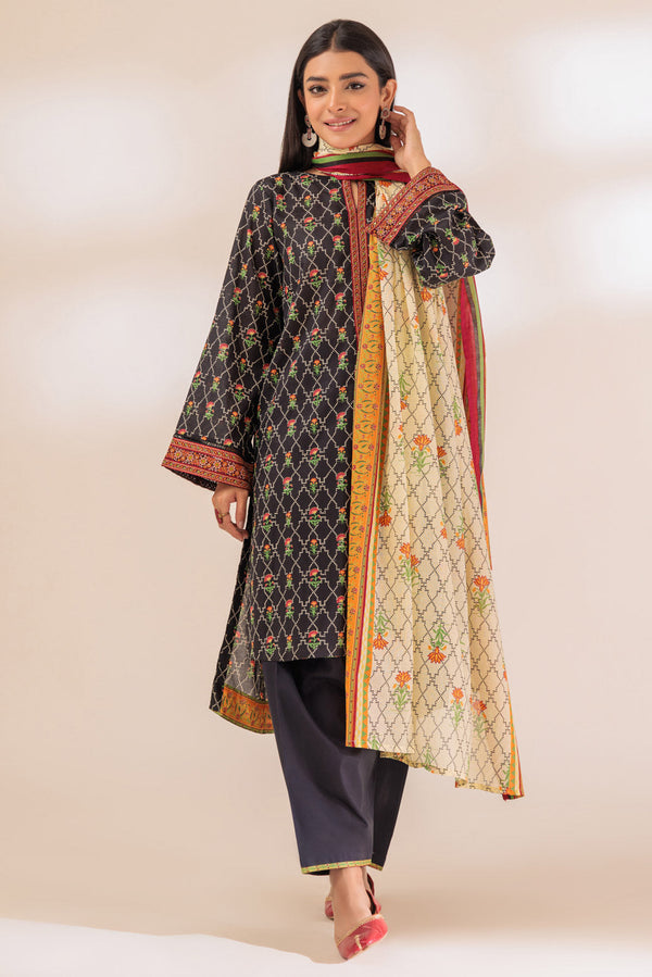 Bonanza Satrangi Stitched 3 Piece BSAS233P05 US24 - Salai - Bonanza Satrangi 