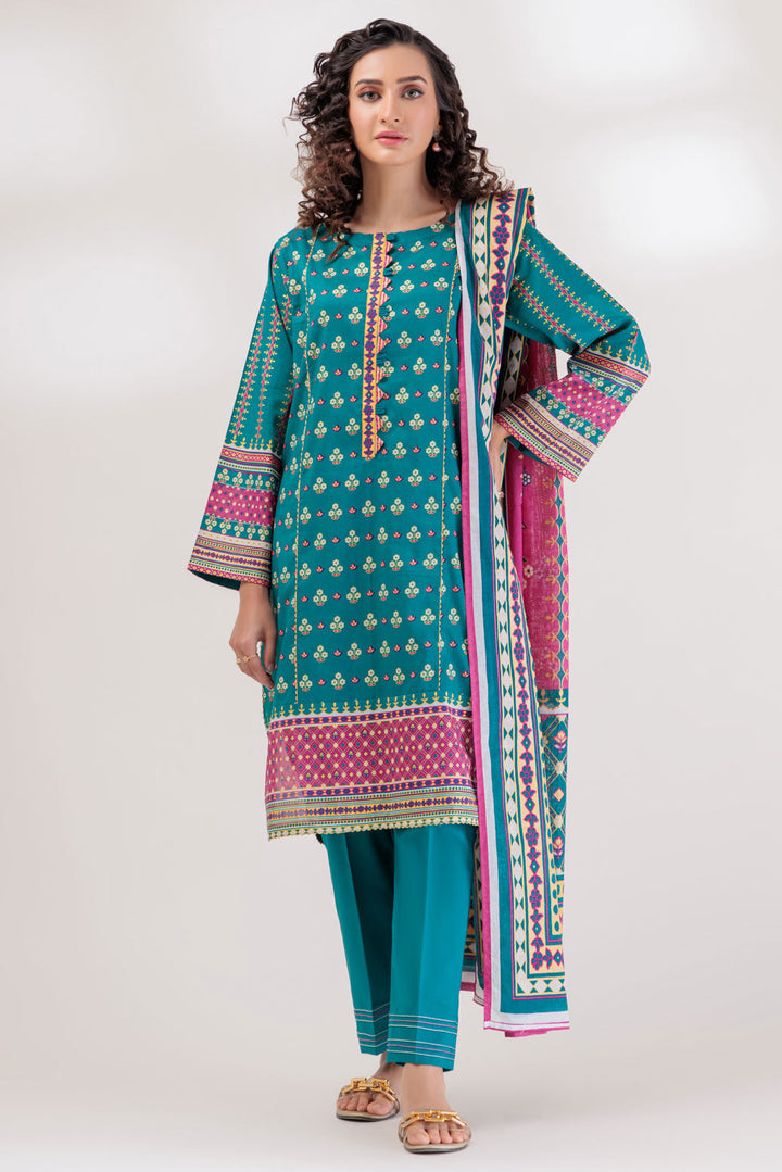 Bonanza Satrangi Stitched 3 Piece BSAS233P07 US24 - Salai - Bonanza Satrangi 