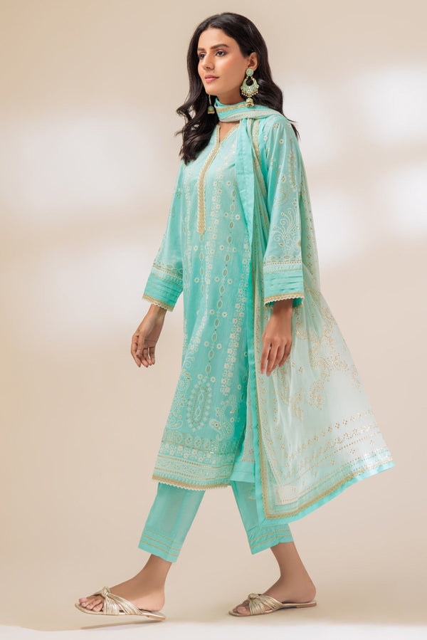 LADIES STITCHED 3 PIECE BSHS233P01SX23 - Salai - Bonanza Satrangi 