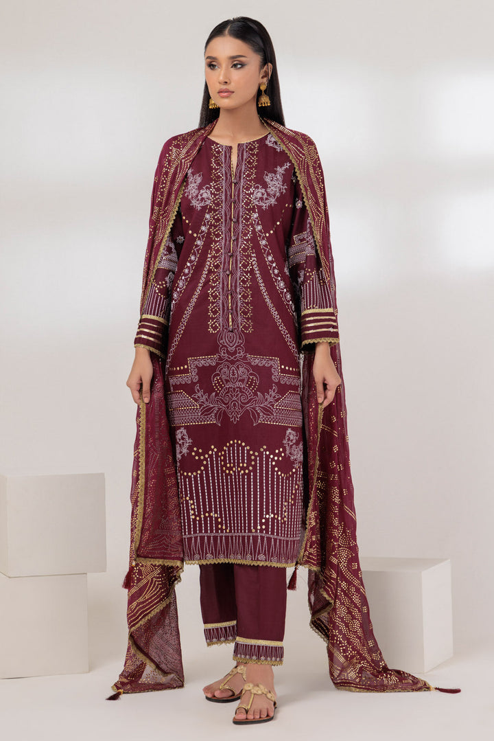 LADIES STITCHED 3 PIECE BSHS233P06SX23 - Salai - Bonanza Satrangi 