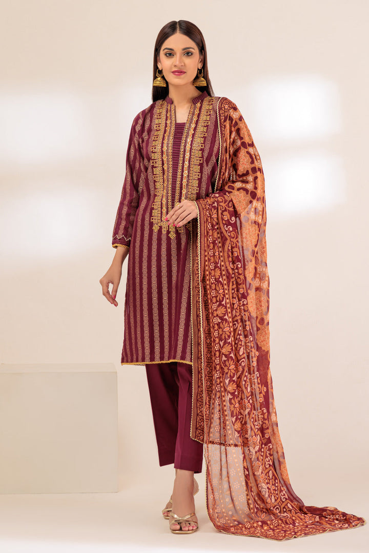 LADIES STITCHED 3 PIECE BSHS233P20SX23 - Salai - Bonanza Satrangi 