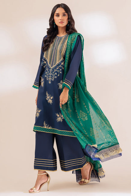 LADIES STITCHED SUITS BSHS233P23 UX23 - Salai - Bonanza Satrangi 