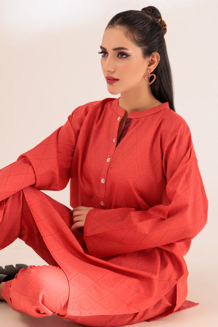 Bonanza Satrangi Stitched Ladies 2 Piece BSSS232P13-WZ23 - Salai - Bonanza Satrangi 