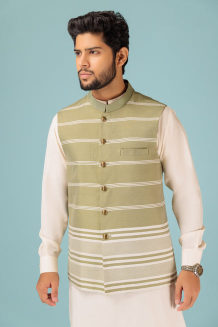 Bonanza Satrangi Men Waistcoat BWR-514-WZ23 - Salai - Bonanza Satrangi 