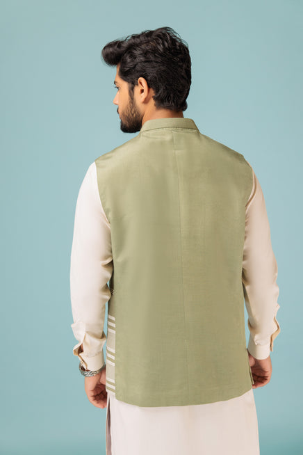 Bonanza Satrangi Men Waistcoat BWR-514-WZ23 - Salai - Bonanza Satrangi 