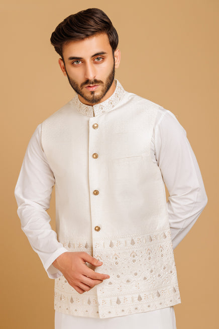 Bonanza Satrangi Waistcoat Piece BWR-516 - Salai - Bonanza Satrangi 