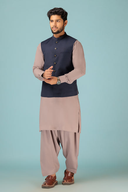 Bonanza Satrangi Men Waistcoat BWR-532-WZ23 - Salai - Bonanza Satrangi 