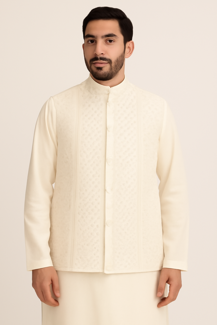 Off-White Sequin Waistcoat - Salai - Salai 