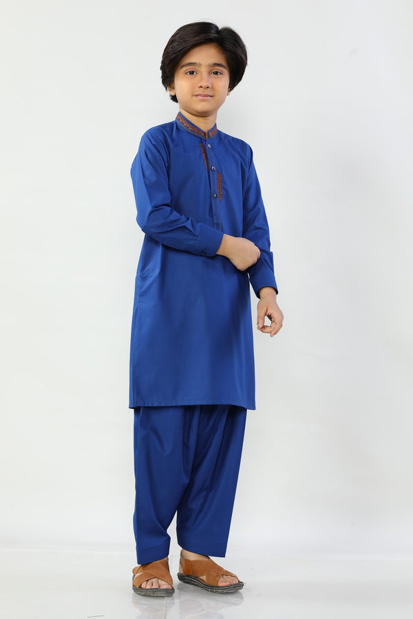 Diners Kids Kurta Shalwar KBH-0247 - Salai - Salai 