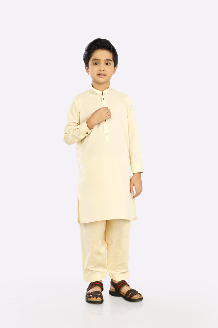 Diners Kids Kurta Shalwar KBH-0267 - Salai - Salai 