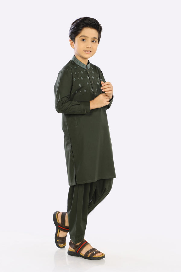 Diners Kids Kurta Shalwar KBH-0244 - Salai - Salai 