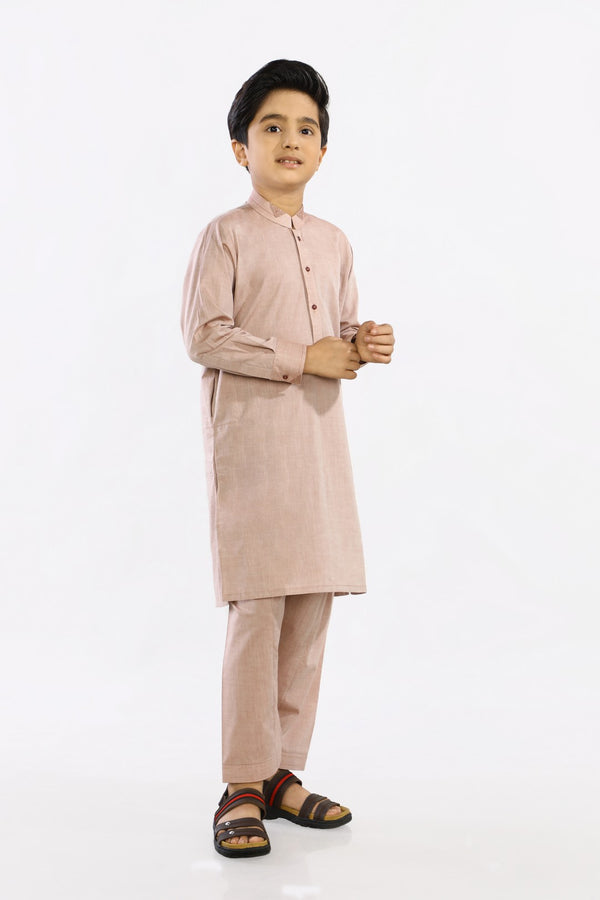 Diners Kids Kurta Shalwar KBH-0263 - Salai - Salai 