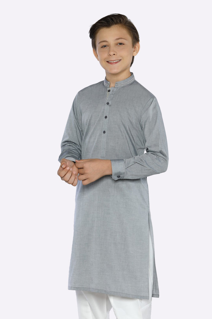 Diners Kids Kurta Shalwar KBH-0273 - Salai - Salai 