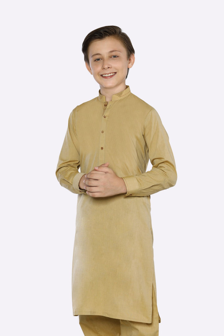 Diners Kids Kurta Shalwar KBH-0252 - Salai - Salai 