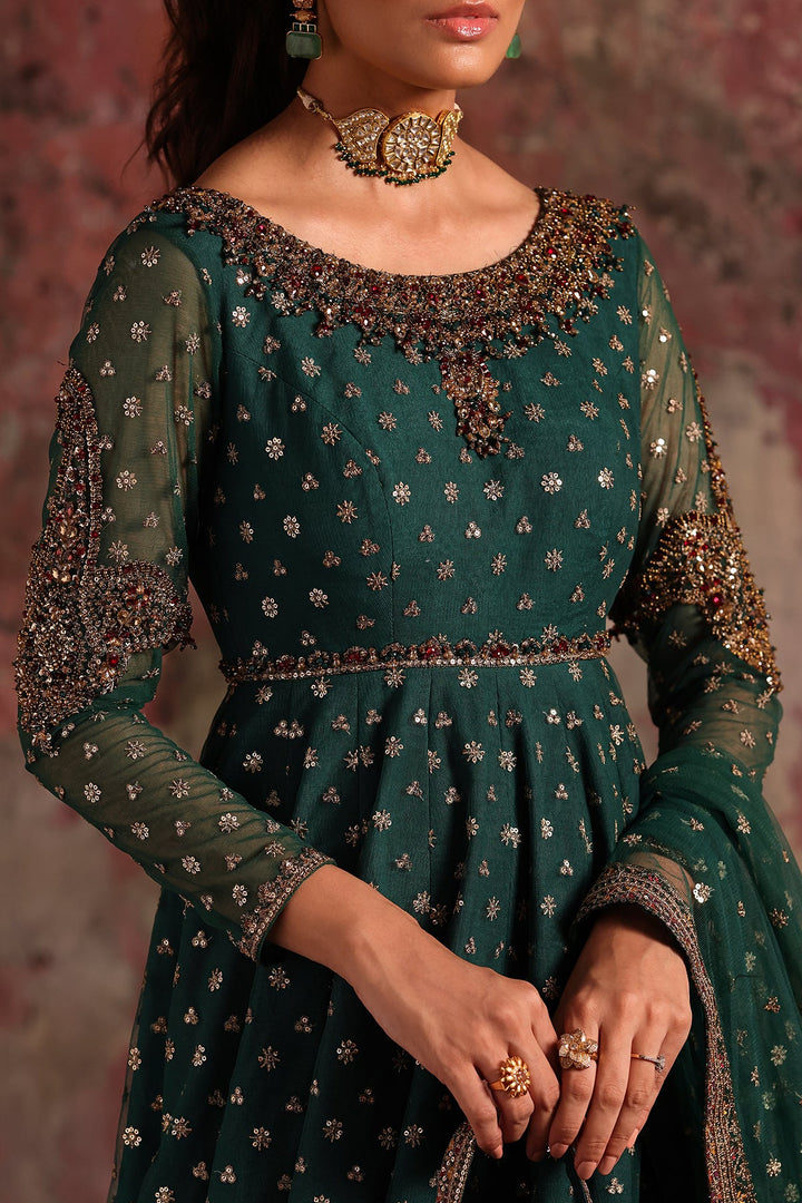 2-PC Embroidered Net Pishwas Suit stm-5-08 - Salai - Charizma RTW Winter 2025 