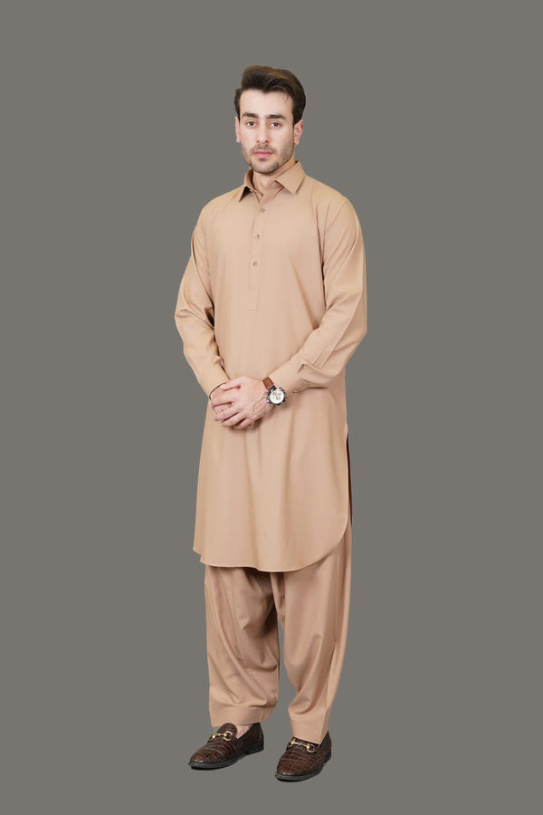 Shalwar Kameez-Antalya Egyptian Cotton-040-001 NY F-22 J(M2) - Salai - Lawrencepur Men RTW 2025 