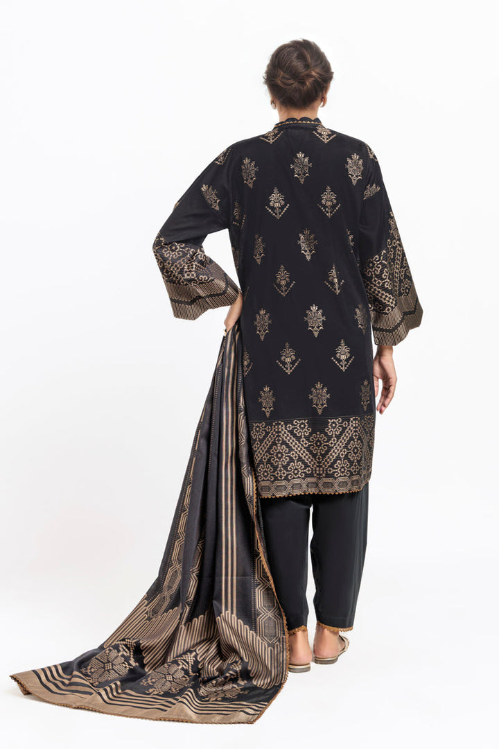 Black-Jacquard-3 Piece (WPS25JD3056) - Salai - Salai 