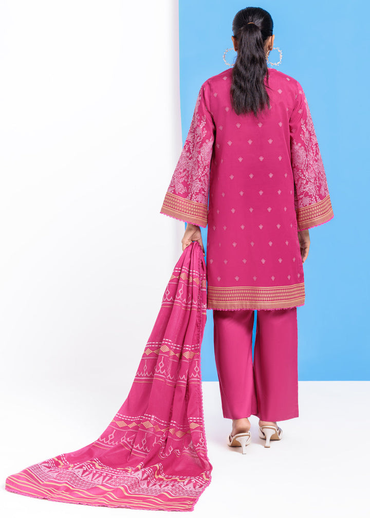 Pink-Jacquard-3 Piece (WPS25JD3064) - Salai - Salai 