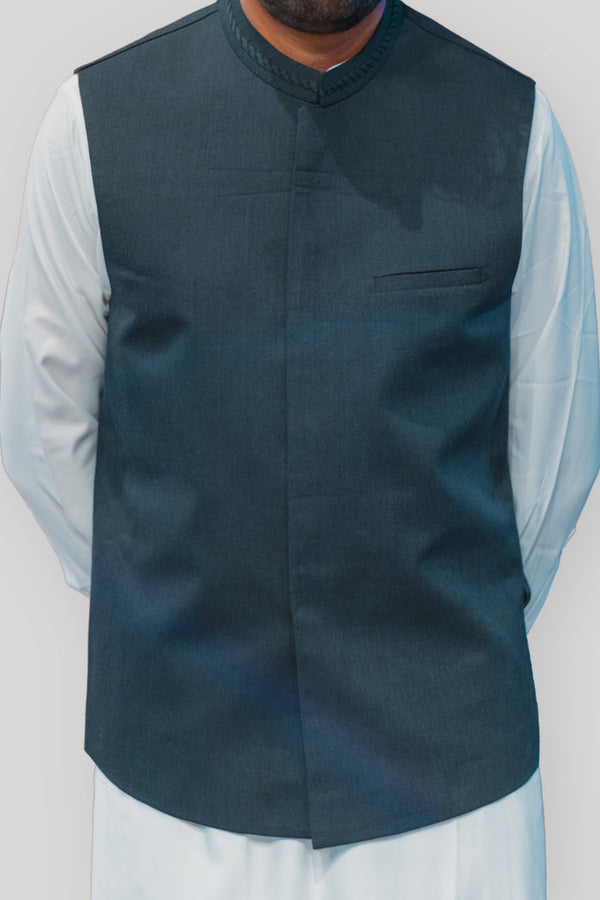 CHARCOAL-WAIST COAT (BWR-560) - Salai - Salai 