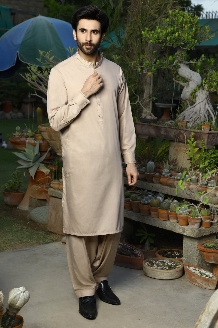 Diners Men Kurta Shalwar EG3237 - Salai - Salai 