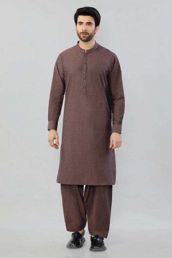 Diners Men Kurta Shalwar EG3243 - Salai - Salai 