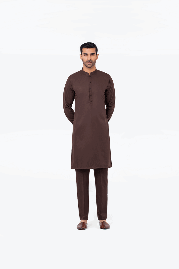 Men Kurta Pajama Tailored EMTKPT24-005 - Salai - Edenrobe 