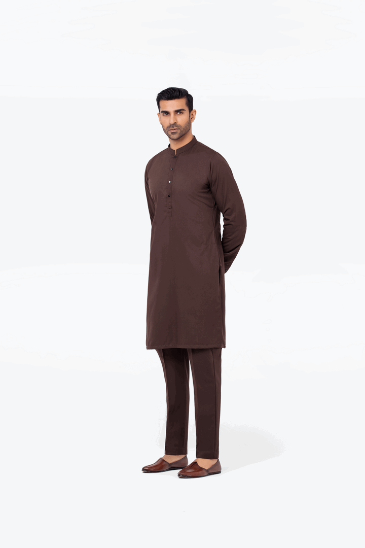 Men Kurta Pajama Tailored EMTKPT24-005 - Salai - Edenrobe 