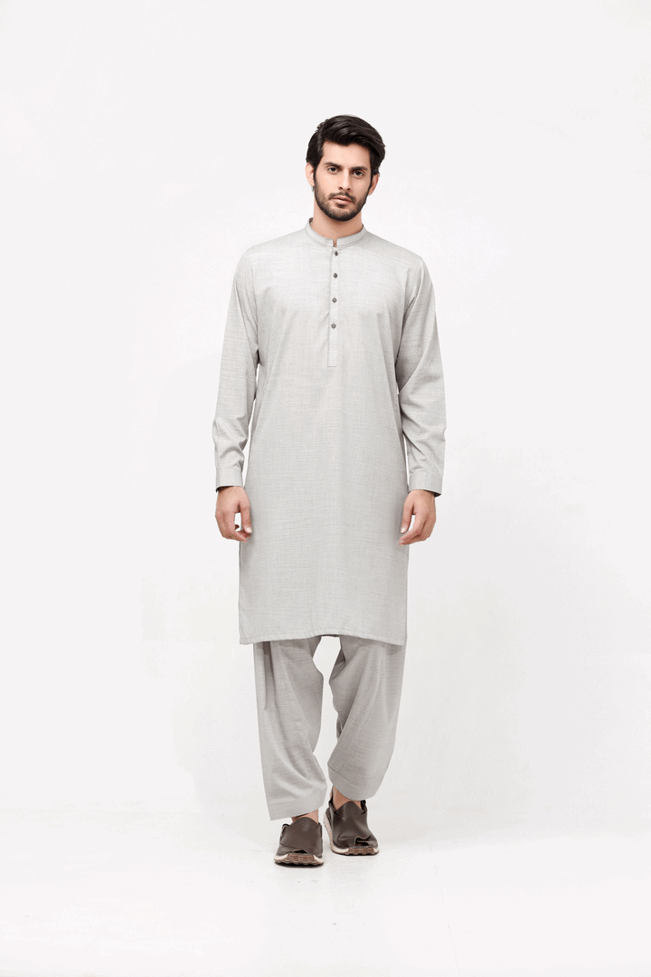 Men Kurta Shalwar EMTKS24-40996 - Salai - Edenrobe 