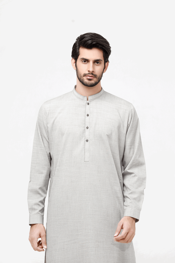 Men Kurta Shalwar EMTKS24-40996 - Salai - Edenrobe 