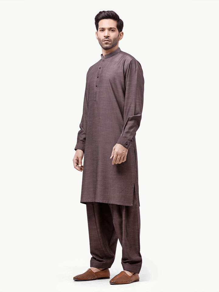 Men Kurta Shalwar EMTKS24-40997 - Salai - Edenrobe 